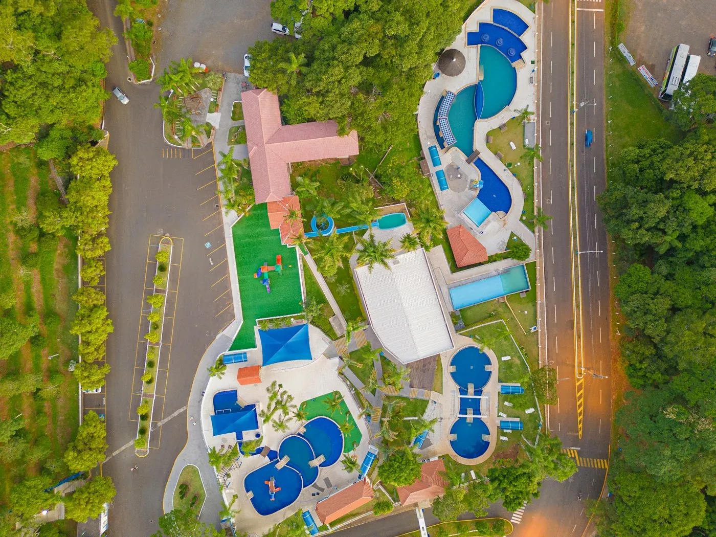 Resort com parque aquático